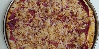 Corned Beef and SauerKraut Pizza