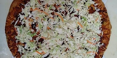 July Pulled Pork and Slaw Pizza